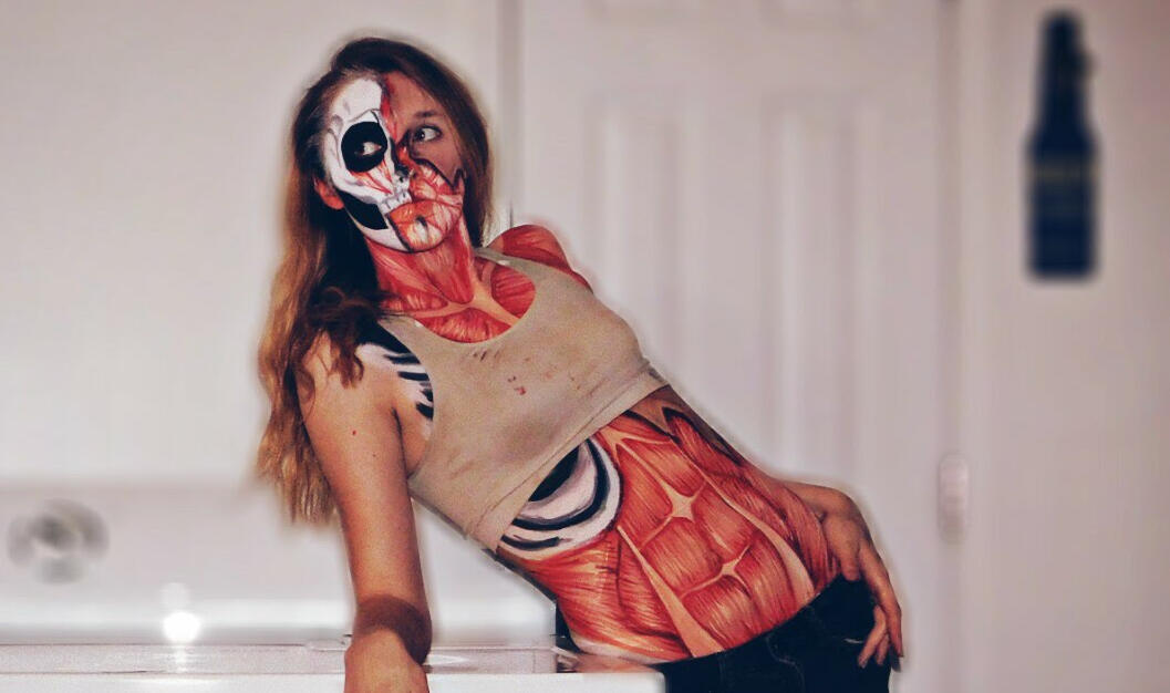 muscle and bone body paint