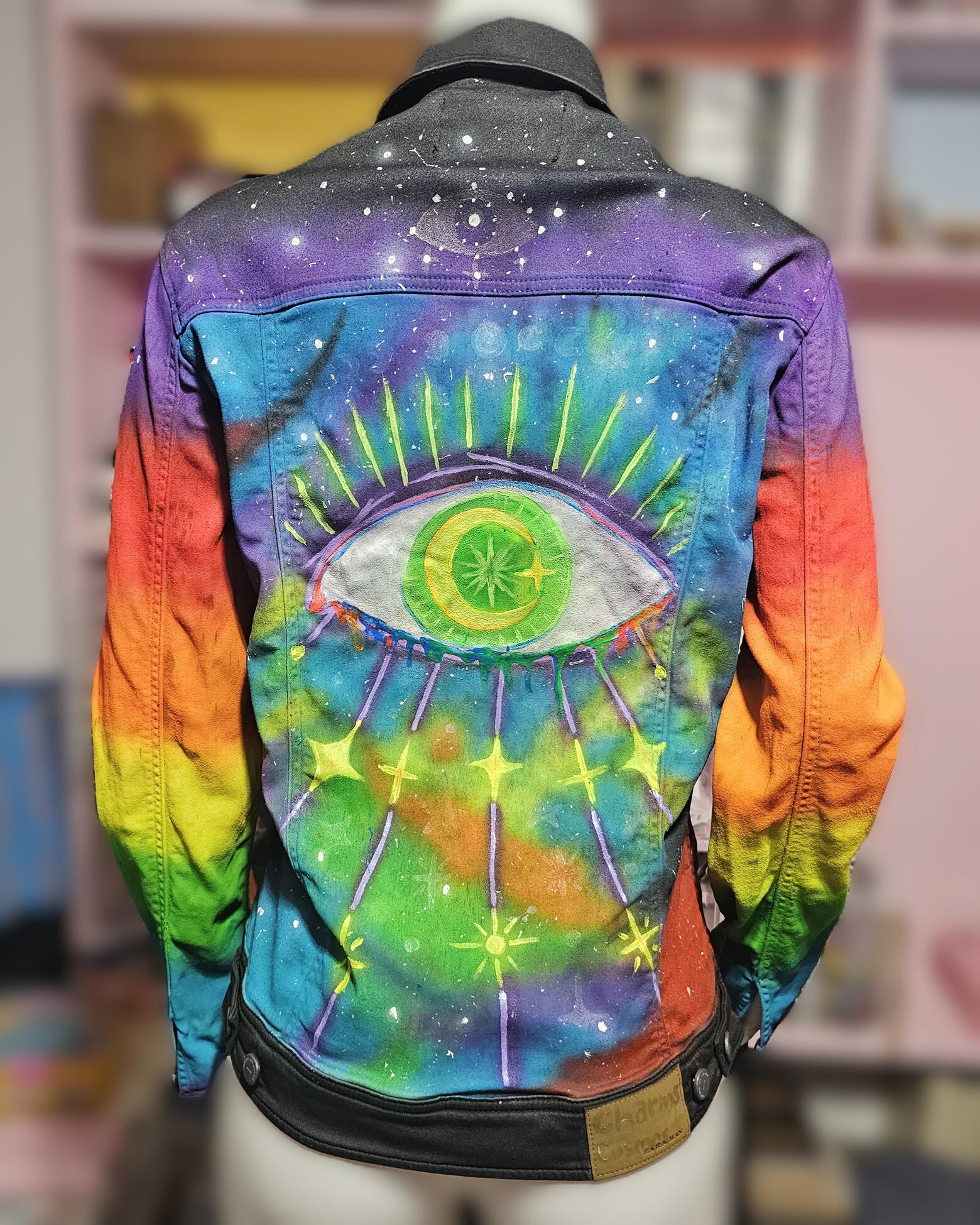 Galaxy Eye Jacket — UV-reactive