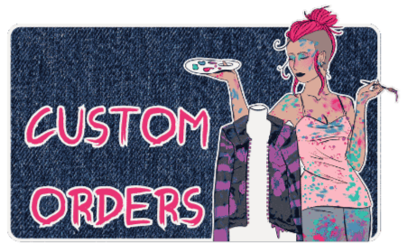 Request a quote for custom painted clothing